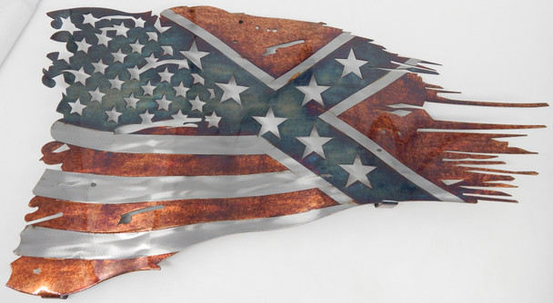 24 In x 14 In American_Confederate Battle Flag Steel Sign 24 In x 14 In American_Confederate Battle Flag Steel Sign